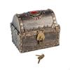Adventurous Treasure Box Decorative Vintage Chest with Lock Antique Color Treasures Collection