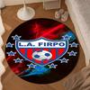 Firpo Soccer Crest Round mat Home Decor, Chair rug For livingroom,Bedroom, doormat home decor Birthday Gift Christmas Gifts