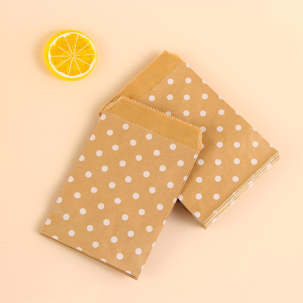Wedding Wave Dot Baking Pastry Tool Candy Biscuit Bags Popcorn Bag Kraft Paper Bag Packing Pouch