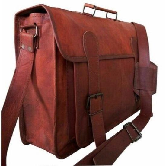 Новый унисекс винтажный кожаный портфель сумка для ноутбука сумка сумка через плечо