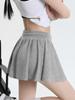 Танцевальная спортивная повседневная свободная мини-юбка с завязками на резинке для лета для йоги, дышащая юбка для бега, облегающая юбка А-силуэта