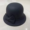 Европейский и американский стиль Осенне-зимняя шляпа Повседневная шляпа с бантом Женская шляпа Сладкая теплая шляпа-цилиндр