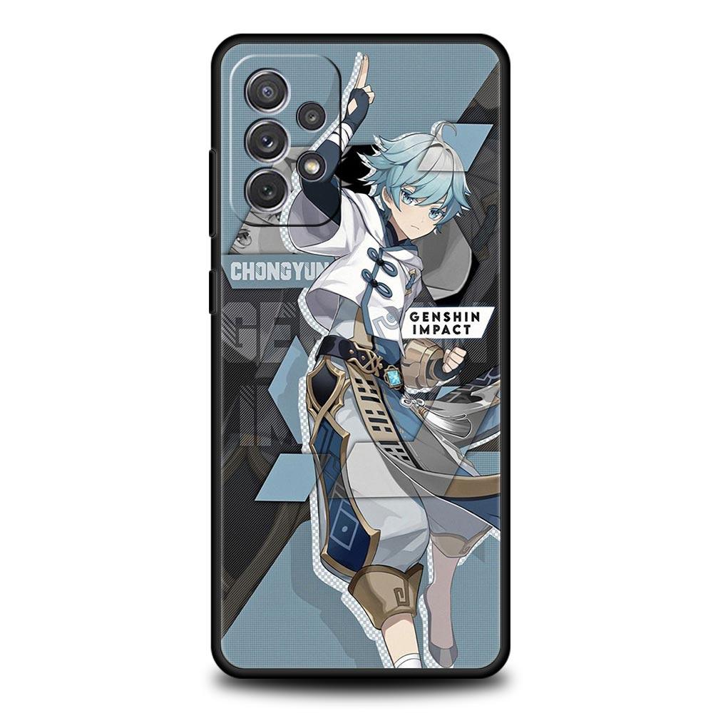 Чехол для телефона Hu Tao Genshin Impact для Samsung Galaxy A51 A71 A21S A12 A11 A31 A52 A41 A32 A01 A23 A33 A53 A73 A03S A13 5G