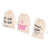 6pcs Bachelor Party Gift Bags with Drawstring Linen Party Favors Bachelor Bridal Shower Pouches for 
