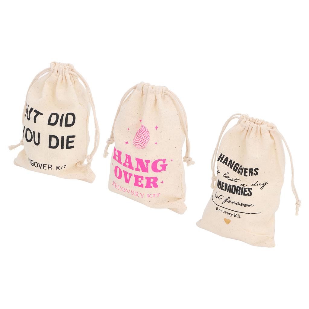 6pcs Bachelor Party Gift Bags with Drawstring Linen Party Favors Bachelor Bridal Shower Pouches for