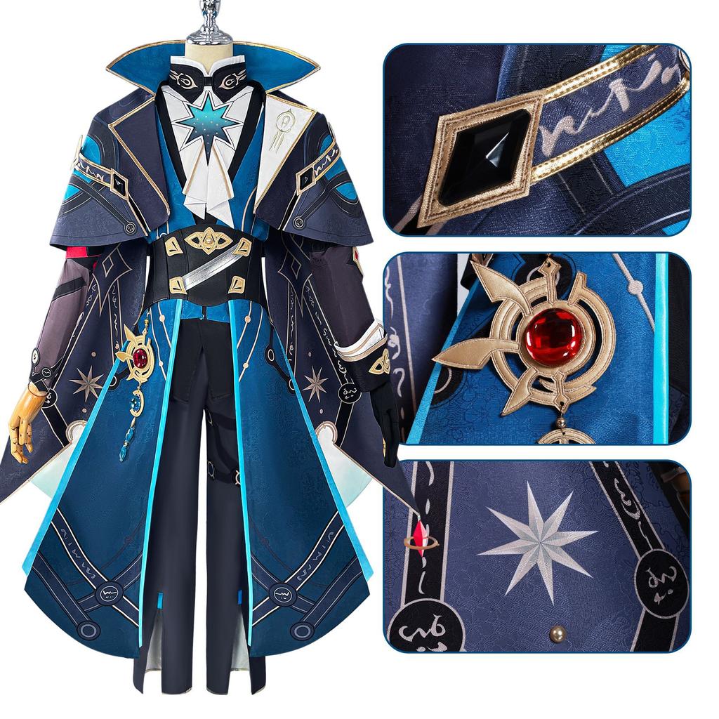 Косплей костюм Анахы Honkai Star Rail Полный комплект Парик Хэллоуин Рождество