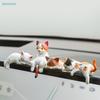 5 шт. Милые фигурки кошек - Очаровательные украшения для приборной панели автомобиля (Позы лежа-сидя) Для декора салона автомобиля Декор стола