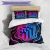 Atletico Madrid Pattern Printed 3PCS Bedding Set Soft Skin-Friendly Washable Duvet Cover & Pillowcases Set All Season Bedroom