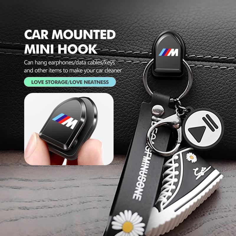 2/4pcs Car Paste Hooks USB Storage Hanger Interior Accessories 1 3 4 5 6 7 Series X1 X3 X4 X5 G20 G38 F48 E36 E39 AA7 AA7
