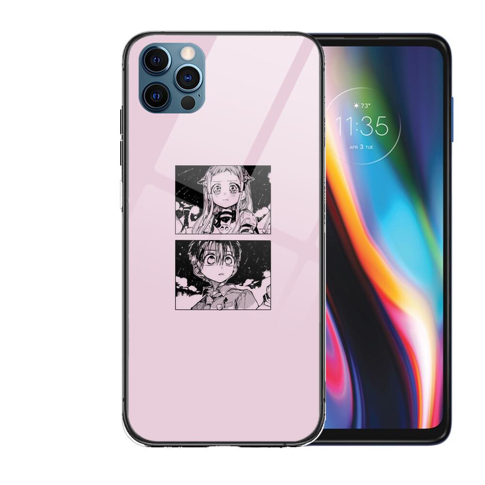 Чехол-стекло в стиле аниме «Hanako-Kun» для iPhone 13 12 11 Pro Max 12Pro XS Max XR X 7 8 Plus SE 2020 mini, закаленная задняя часть