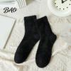 Comfortable Home Lounge Socks Thickened Imitation Mink Velvet for Women, Soft Plush Socks, Thermal Winter Breathable Warm Daily Solid Color