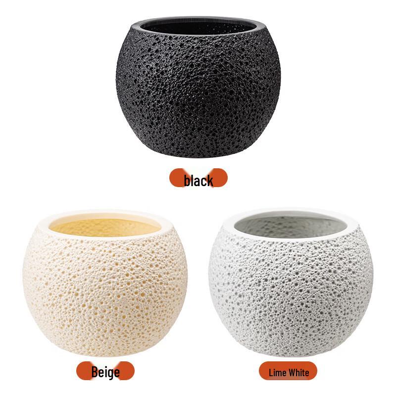 Nordic Moon Surface Large Plastic Floor Planter