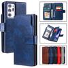 Кожаный чехол для Samsung Galaxy S24 S25 S26 Ultra S23 FE S22 S20 S21 S10 Plus Note 10 20 9 5G Flip Слот для карт Кошелек Чехол для телефона