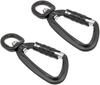 Set of 2 Carabiners with and a 500kg Weight Perfect for Hanging Small and and More Auto-Locking, 360° Rotation, Capacity, Keys, Items, Mountaineering,