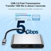 Док-станция 4 в 1 TYPE-C к RJ45 100M HDMI USB3.0 PD Интерфейс Адаптер-хаб