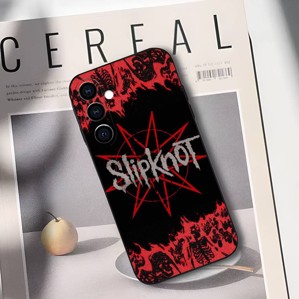 ЧЕХОЛ S-SlipknotS Для Samsung Galaxy A73,A72,A71,A70,A53,A52,A51,Мягкий Силиконовый Черный Чехол