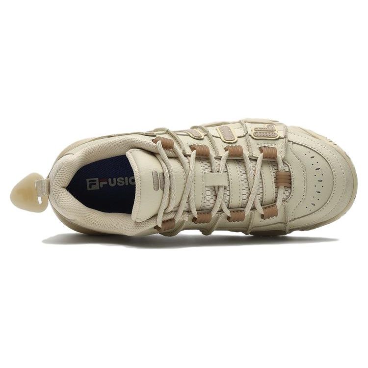 Fila Fusion Buster Удобные Простые Низкие Баскетбольные Кроссовки Женские Кеды Бежевые T12W343201FAL