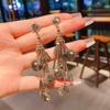 High Sense Niche Retro Light Luxury Fringed Earrings 2025 New Versatile Internet Celebrity Temperament Earrings