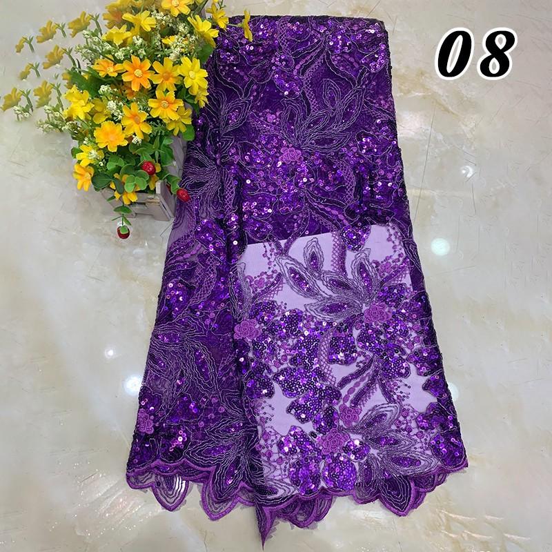 90x125cm African Sequins Beads Lace Fabric for Bridal Luxury Evening Dress DIY Embroidery Wedding Bridal Lace Material