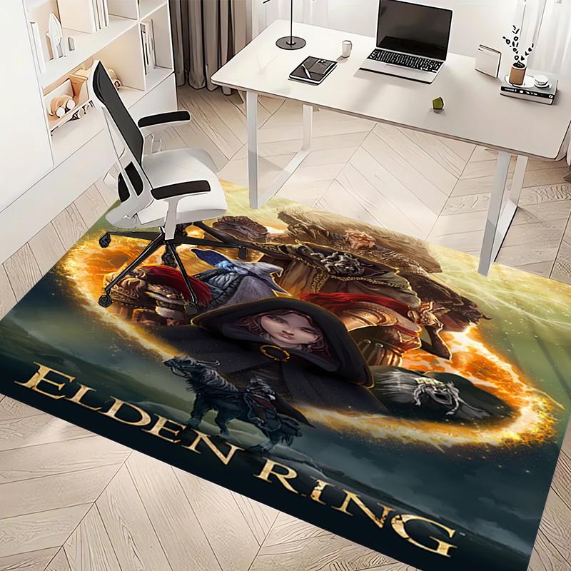 Game E-ELDEN R-RING Print Area Rug - Soft,Washable Non-Slip Indoor Mat,Living Room,Home Office Decorative Rug