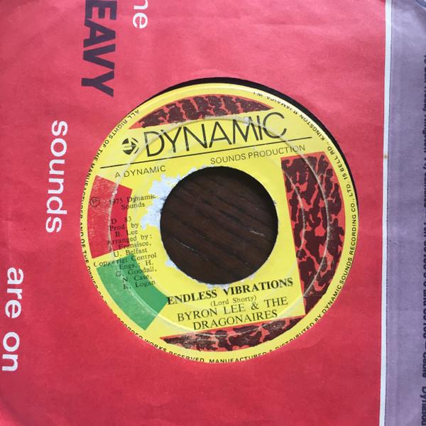 7-дюймовая пластинка BYRON LEE THE DRAGONAIRES Endless Vibrations Cannon In D D83 Dynamic Sounds 1975 Ямайка Регги Ска Даб Б/у