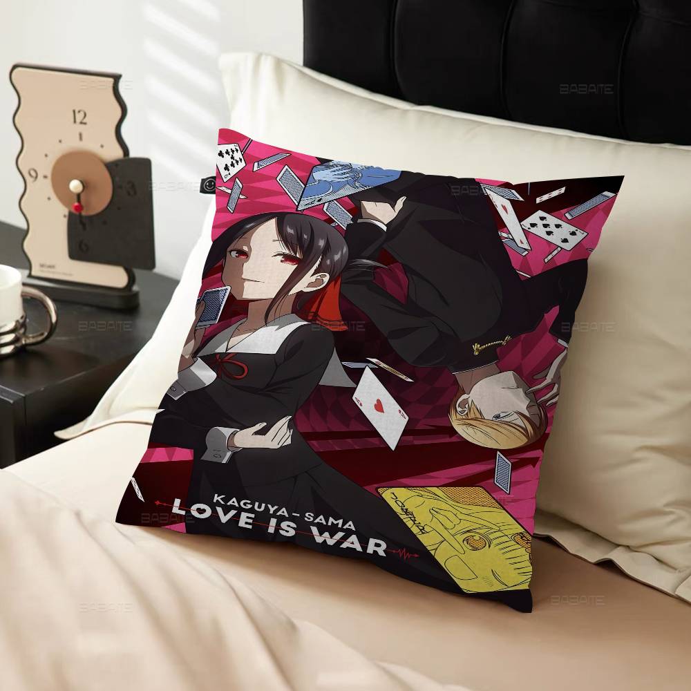 Kaguya Sama Love Is War Classic Vintage Cushion Cover Pillowcase Upholstery Sofa Throw Pillow Home Decor Pillowcas