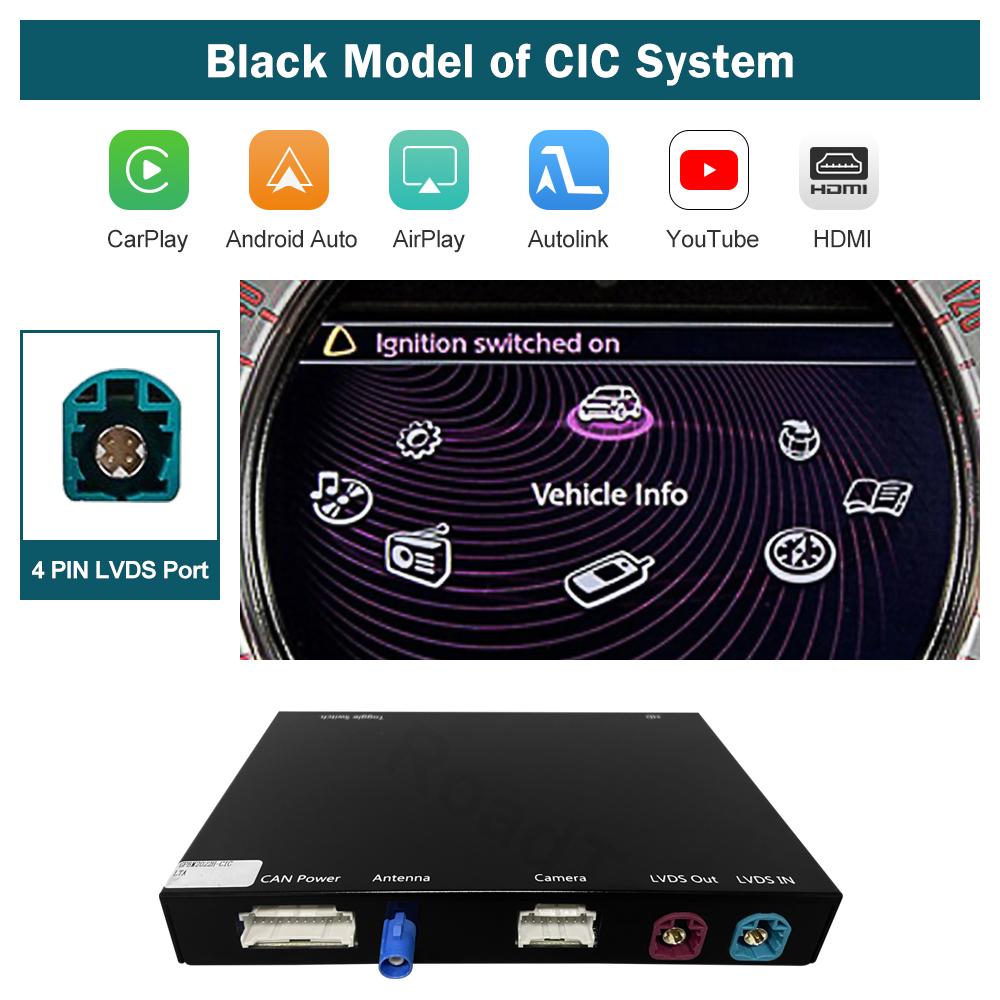 RoadTop Беспроводной CarPlay Android Auto для Mini R55 R56 R57 R58 R60 R61 F54 F55 F56 Clubman Countryman Cooper John Cooper Works