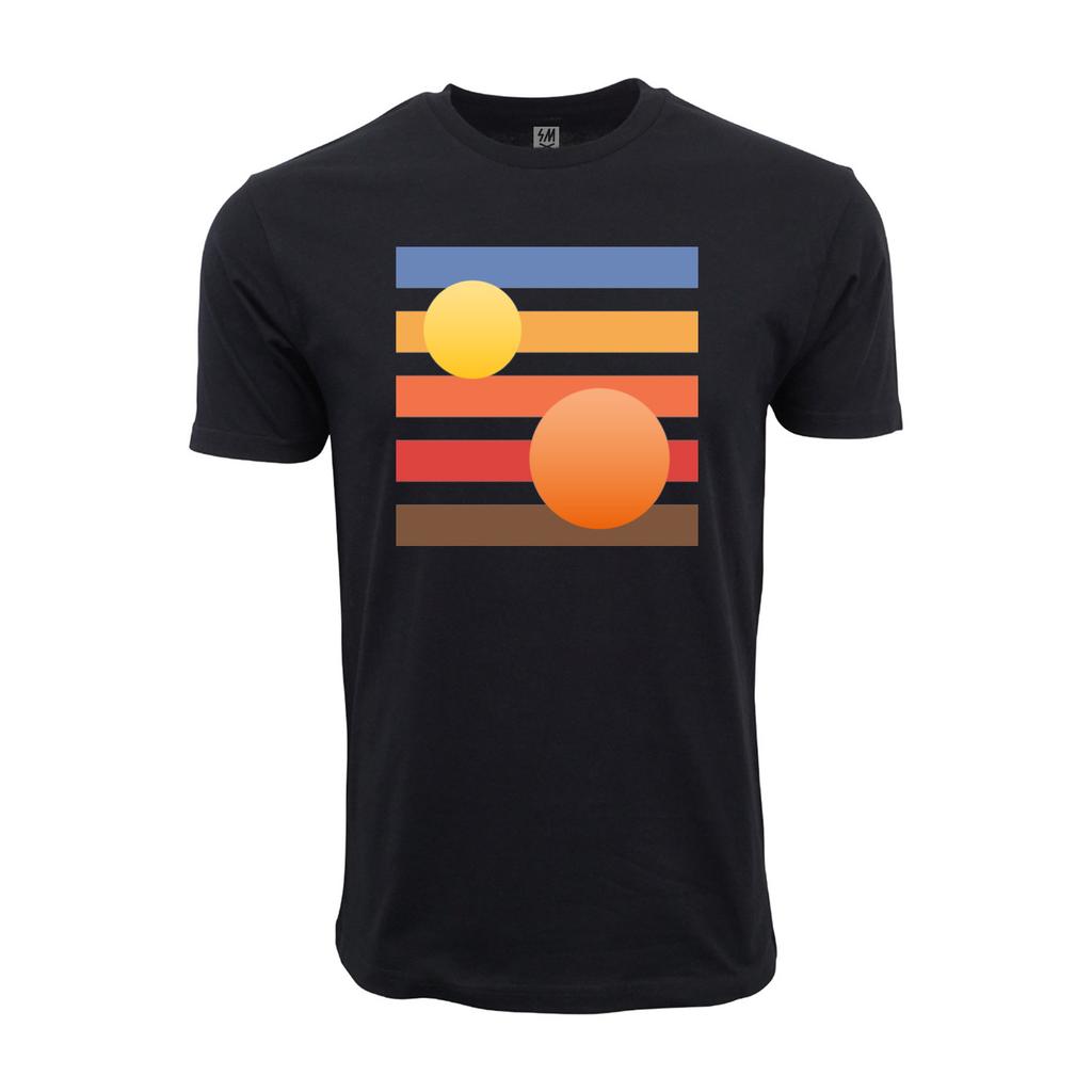 Artistic Tatooine Graphic Black T Shirt