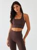 Brown Sports Bra - Morning Dew