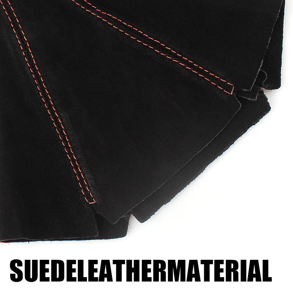 BESULEN Car Shift Boot Cover Suede Leather Shift Knob Boot Dust Cover Universal Manual