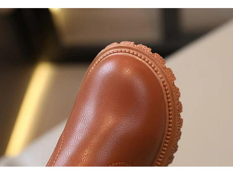 2025 Весенне-осенняя мода Повседневные маленькие кожаные ботинки для мальчиков и девочек