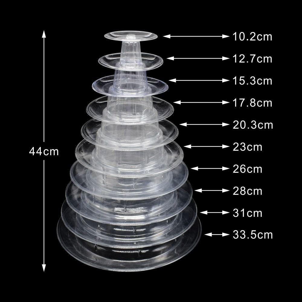 Clear Cupcake Tower Rack PET Material Cake Placing Rack Macaron Display Stand  Wedding Decor