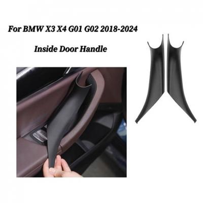 Черная ABS Накладка на Ручку Двери Салона Автомобиля для BMW X3 G01 X4 G02 2018-2024
