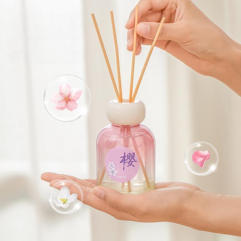 Pink Gardenia Aromatherapy Bathroom Home Indoor Durable No Fire Aromatherapy Essential Oil Hotel Fragrance Ornaments