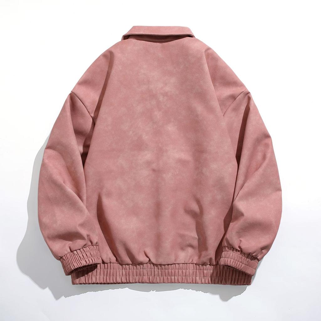 Куртка из искусственной кожи в американском ретро-стиле для мужчин на осень и зиму. Новая хлопковая утолщенная куртка с лацканами, повседневная, универсальная.