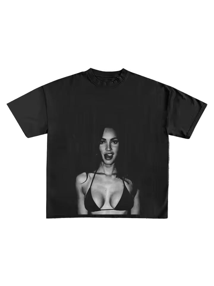 2026 Y2k Vintage Megan Lick Tee Print Cotton T-shirt Harajuku Gothic Street Retro Hip Hop Sports Streetwear Summer T Shirt