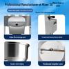 Dual-Use Stainless Steel and Plastic Feed Mixer for Wet and Dry, Small Household & Farm Equipment, Free Shipping Included