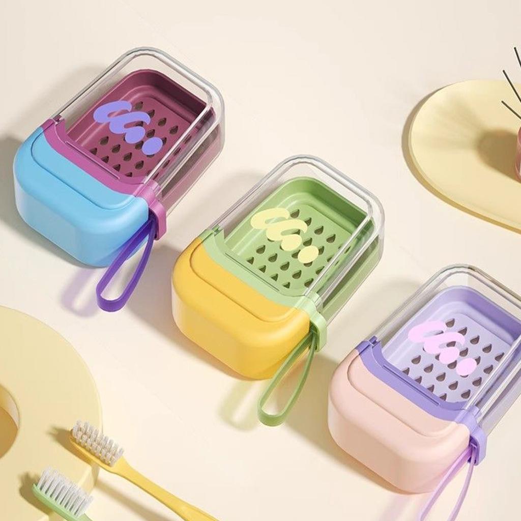 Портативная дорожная мыльница Новая креативная дорожная специальная двухслойная с крышкой герметичная мыльница