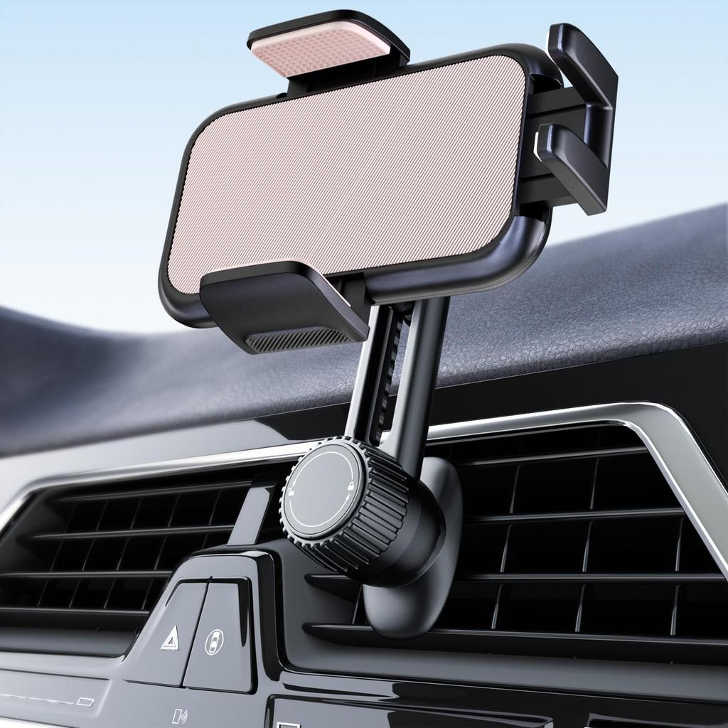 2026 Car Phone Holder [Never Blocking Vent] with Wide Clamp