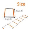 Orange Agile Ladder Carbon Steel Footwork Training Jump Ladder  Football Equipment