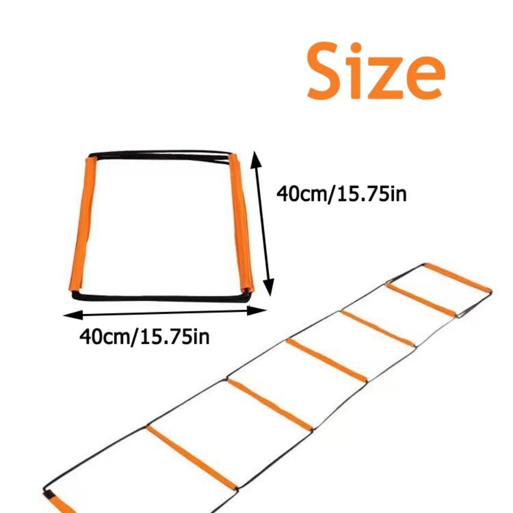 Orange Agile Ladder Carbon Steel Footwork Training Jump Ladder Football Equipment