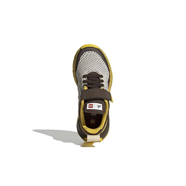 Adidas Lego X Sport Pro K Удобные Прочные Низкие Детские Беговые Кроссовки Детские кроссовки Белый Коричневый Желтый GW3978
