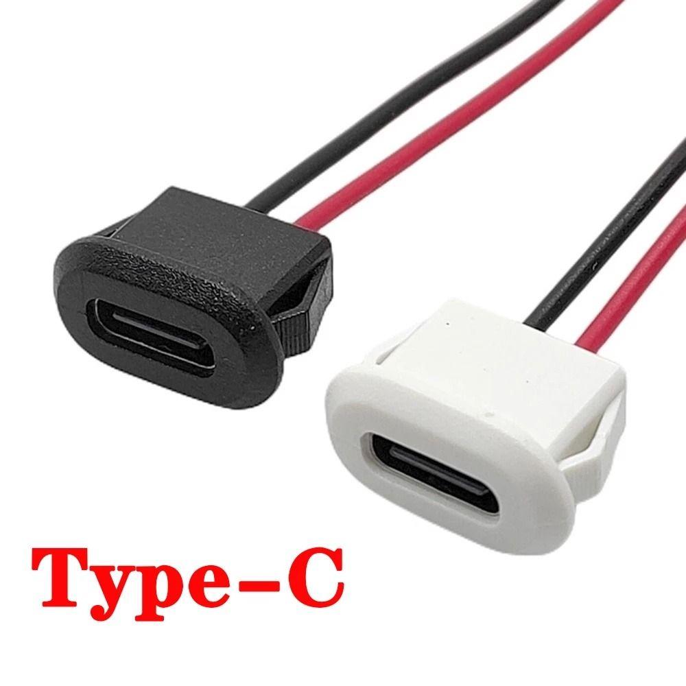 Base Female Socket Charging Port 2 Pin Connector USB-C Connector Charging Interface USB-C Type