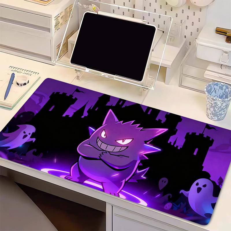 Mouse Pad P-Pokemon Gengar Computer Keyboard Pad Carpet Large Gaming Accessories Office Laptop Mousepad PC Gamer Desk Mat Table