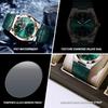 BINBOND Durable Men's Watch Reloj Leather Strap Luxury Quartz Wristwatches Precise Luminous Waterproof Auto Date Week Display