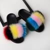 Realistic Fluffy Slippers Sandals For Women Girls Luxury Comfort