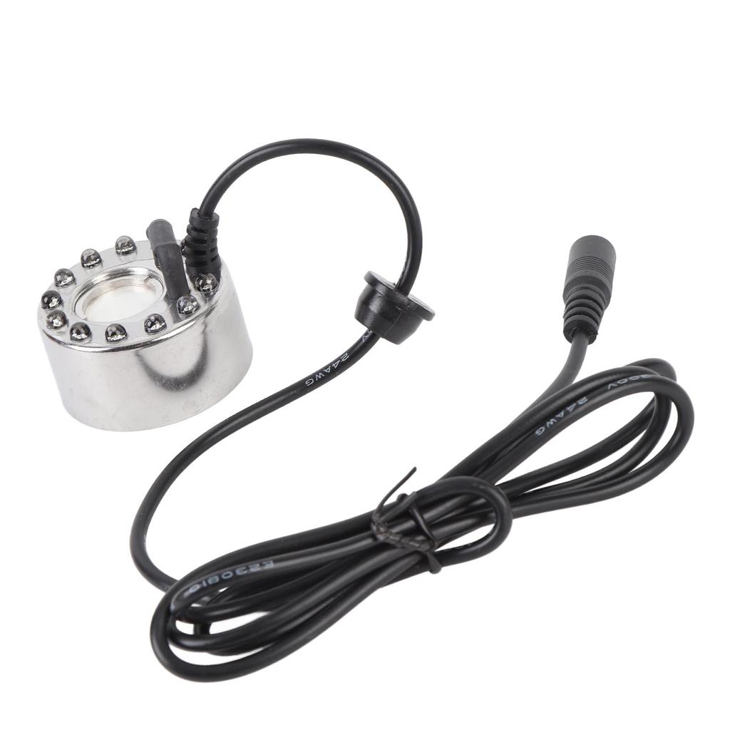 Mist Maker Fogger 350mL/H with 12 LED Color Changing Fog Controller 24V Atomizer Fog Machine for