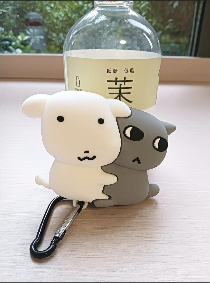 Милый Щенок и Котенок Чехол для Наушников AirPods4 Bluetooth Pro3 Поколение Оболочка Pro2 - Чехол для Наушников с Милым Животным