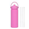 550ml Stainless Steel Insulated Travel Water Bottle With Wide Mouth Carry Strap Sip Lid Outdoor Sports Daily Use
