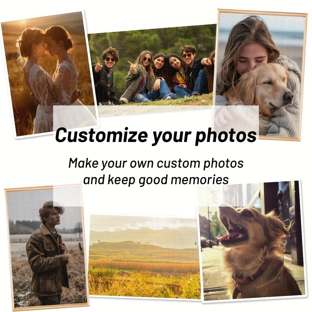 Large Size PhotoCustom Modern Painting By Numbers Handpainted Photo Custom By Numbers Wall Decors Diy Gift Adults Crafts Family Portraits